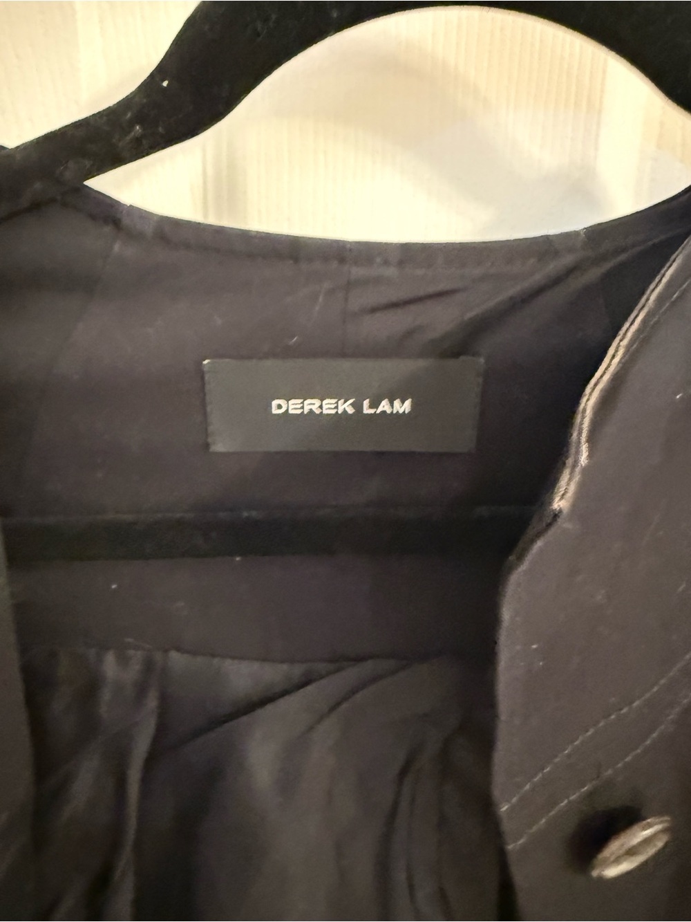 Derek Lam Black Cropped Button Jacket - Picture 5 of 5